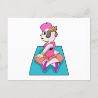 Goat at Yoga on Yoga mat