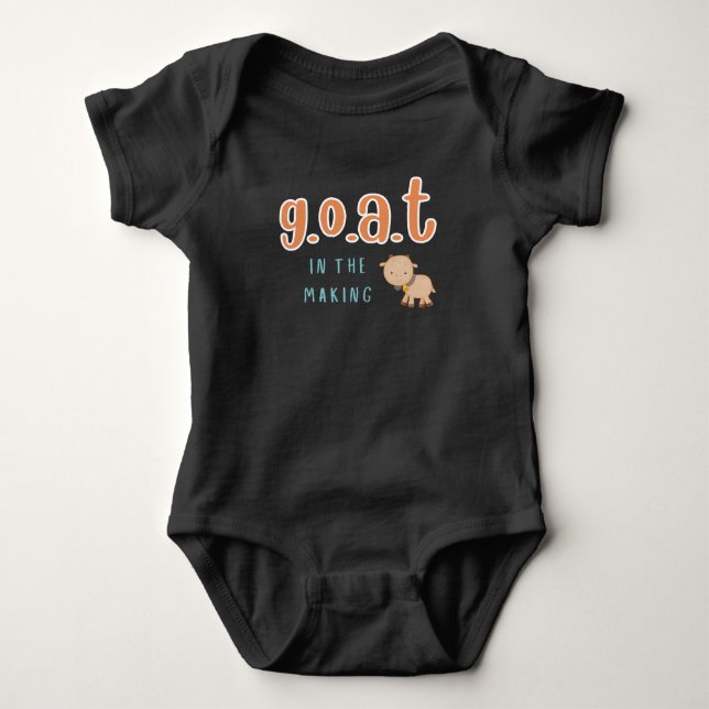 Goat Baby Body Suit  Bodysuit (Front)