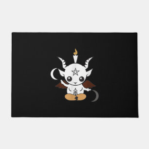 Goat Baphomet Halloween Gift Doormat