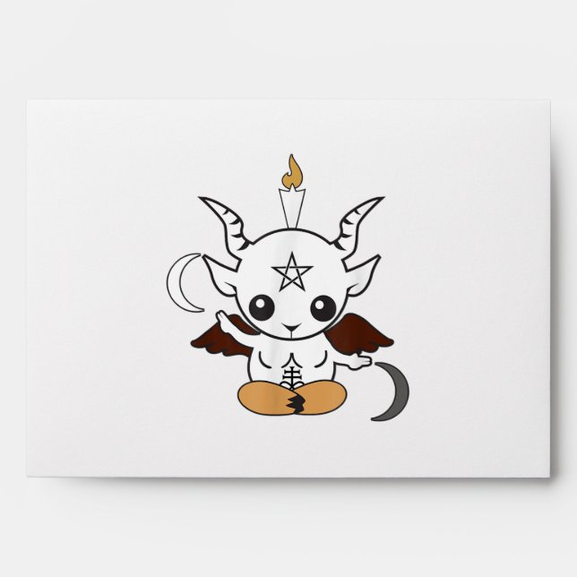 Goat Baphomet Halloween Gift Envelope (Front)