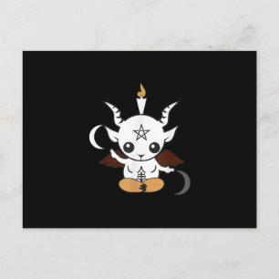 Goat Baphomet Halloween Gift Invitation Postcard