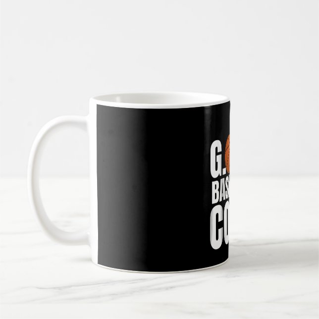 Goat Basketball Coach Gift Coffee Mug (Left)