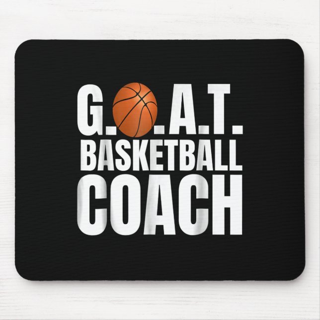 Goat Basketball Coach Gift Mouse Mat (Front)