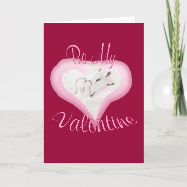 Goat Be My Valentine Holiday Card (Front)