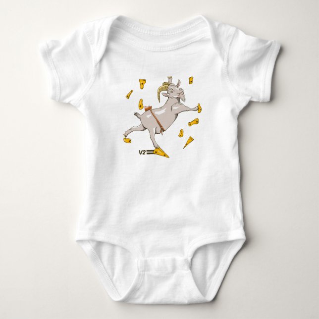 Goat Bouldering gym Baby Bodysuit (Front)