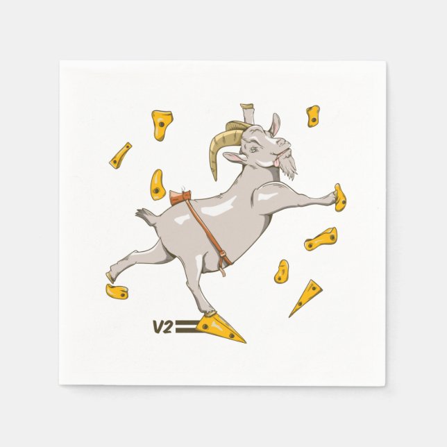 Goat Bouldering gym Napkin (Front)