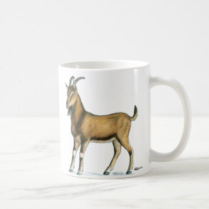 Goat:  Brown Coffee Mug