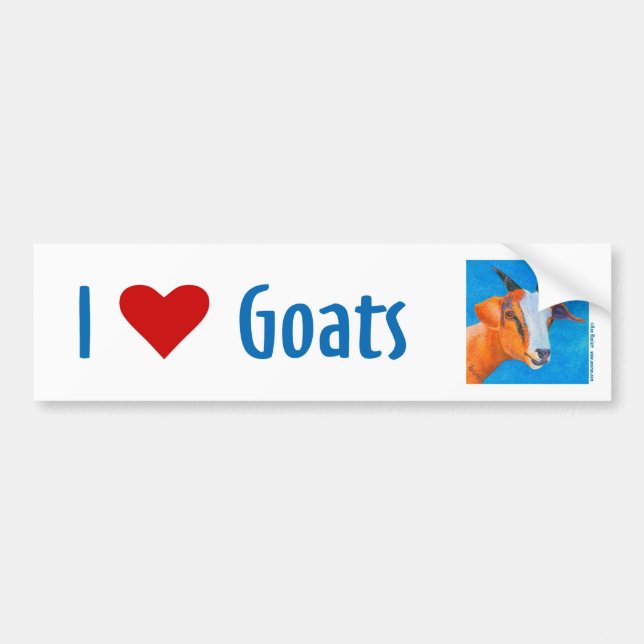 Goat Bumper Sticker (Front)