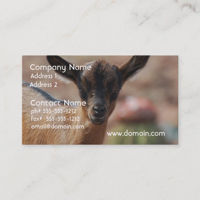 Goat Business Card (Front)
