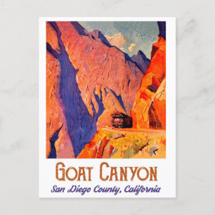 Goat Canyon, San Diego, California Postcard