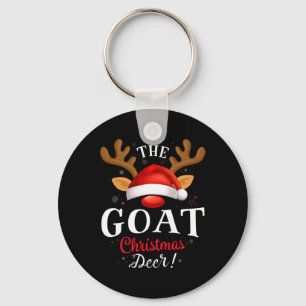 Goat Christmas Deer Pjs Xmas Family Matching  Key Ring