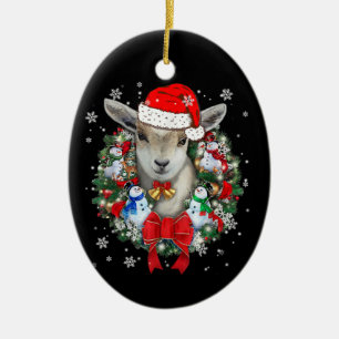 Goat Christmas Ornament Decoration Gift X-mas