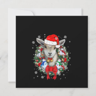 Goat Christmas Ornament Decoration Gift X-mas Invitation