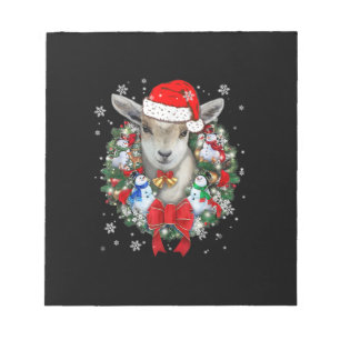 Goat Christmas Ornament Decoration Gift Xmas Gift Notepad