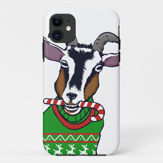 Goat Christmas Sweater Case-Mate iPhone Case (Back)