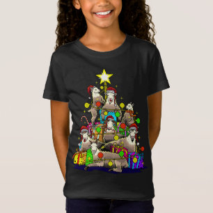 Goat Christmas Tree Goats Farm Farmer Holiday T-Shirt