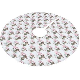 GOAT   Christmas Wishes Baby Goat Kisses Togg Brushed Polyester Tree Skirt
