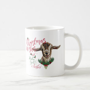 GOAT   Christmas Wishes Baby Goat Kisses Togg Coffee Mug