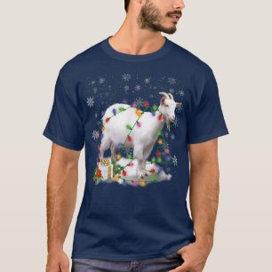 Goat ChristmasXmas Light Pajama for Goat Lover  T-Shirt