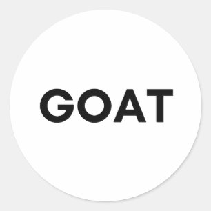 goat classic round sticker