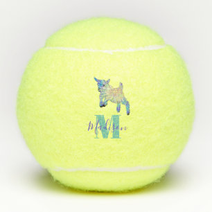 Goat cute farm animal Personalized Tennis Balls