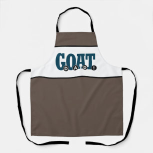 "GOAT DAD!" For Dad Graphic Print Apron