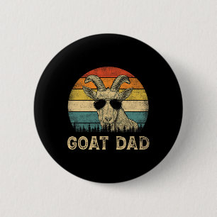 Goat Dad Goat Lovers Daddy Father's Day 6 Cm Round Badge