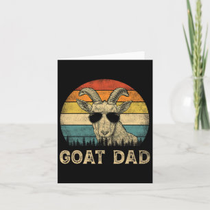 Goat Dad Goat Lovers Daddy Father's Day Card