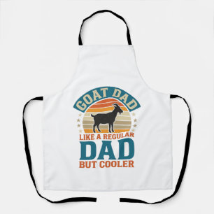 Goat Dad Like a Regular Dad But Cooler Vintage Shi Apron