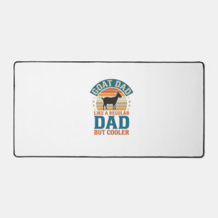 Goat Dad Like a Regular Dad But Cooler Vintage Shi Desk Mat