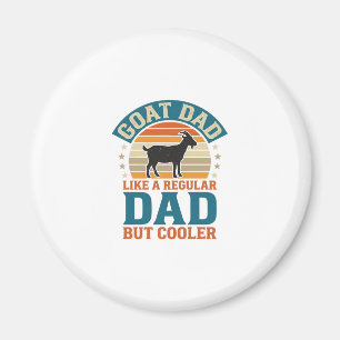 Goat Dad Like a Regular Dad But Cooler Vintage Shi Magnet