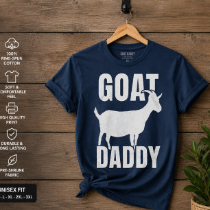Goat Daddy Shirt Funny Father's Day Gift for Dad