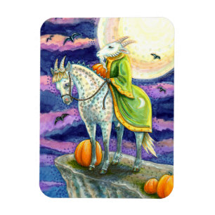 GOAT DEMON, SURE FOOTED STEED FANTASY HALLOWEEN MAGNET