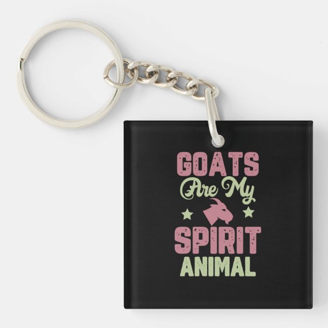 Goat design key ring (Front)