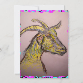 Goat Drawing Invitation