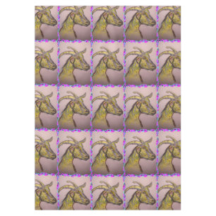 goat drawing tablecloth