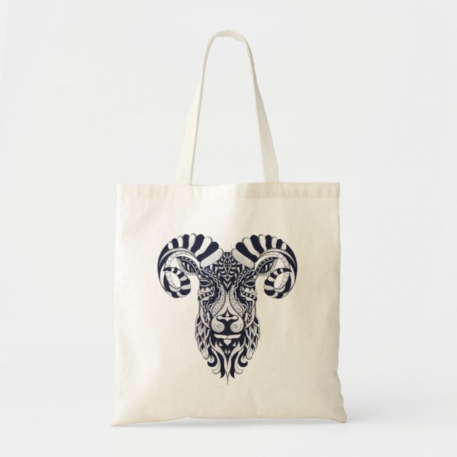 goat drawing tote bag (Front)