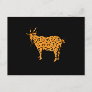 Goat Easy Halloween Outfit Holiday Postcard