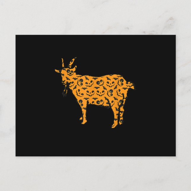 Goat Easy Halloween Outfit Holiday Postcard (Front)