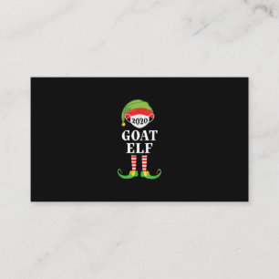 Goat Elf Matching Christmas Group Party Family Enclosure Card