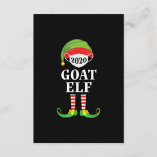 Goat Elf Matching Christmas Group Party Family Enclosure Card