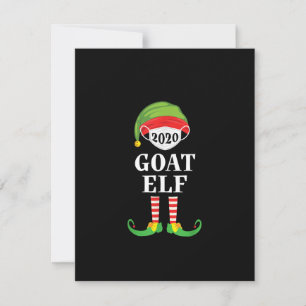 Goat Elf Matching Christmas Group Party Family Invitation
