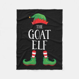 Goat Elf Matching Group Xmas Funny Family Christma Fleece Blanket