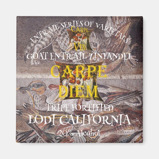Goat Entrails Zinfandel from the California Tripe  Magnet (Front)