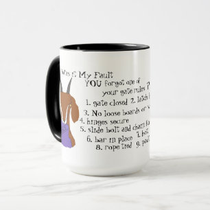 Goat, escape artist, nubian, boer goat, goats mug