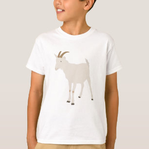 Goat Farm Animal Illustration T-Shirt