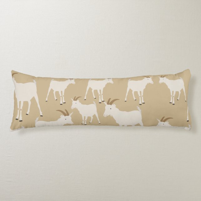 Goat Farm Animal Pattern  Body Cushion (Front)