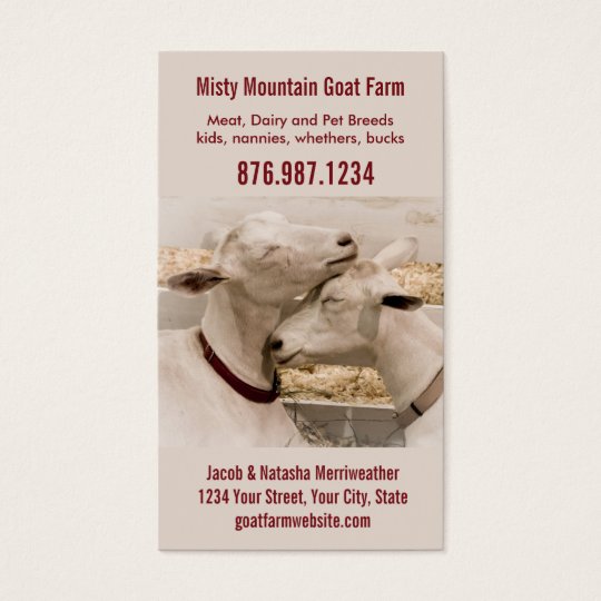 Goat Farm Dairy or Breeder Business Card