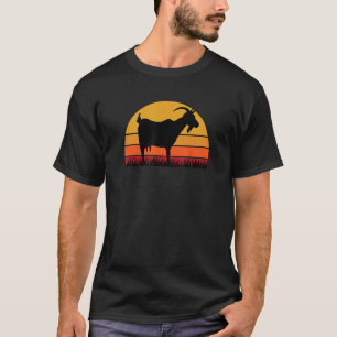 Goat Farm Farmer Farming Homestead Black Animal Cu T-Shirt