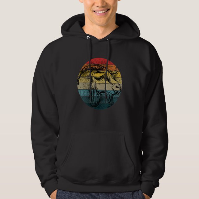 Goat Farm Sheep Goat Maker Shepherd Hoodie (Front)